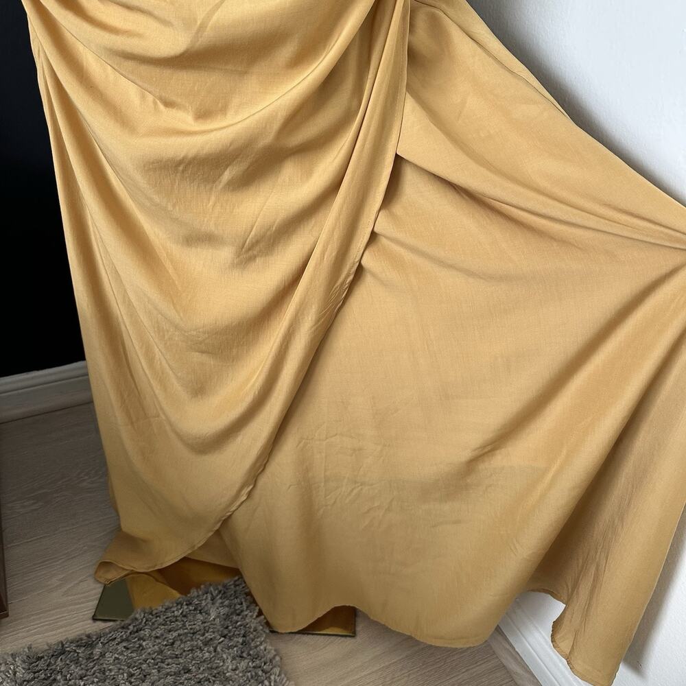 Modesees Long Sleeve Lapel Single Breasted Maxi Dress - Picture 6 of 16